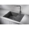 Кухонная мойка GRANULA GR-6201 графит (черно-серый) GR-6201_grafit