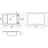 Кухонная мойка GRANULA GR-7806 шварц (черный металлик) 7806 SHBAPC