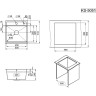 Кухонная мойка GRANULA KITCHEN SPACE KS-5051 сталь матовая 5051 CTAL MATOBAYA