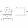 Кухонная мойка GRANULA KITCHEN SPACE KS-7302 черный 7302 CHEPHYII